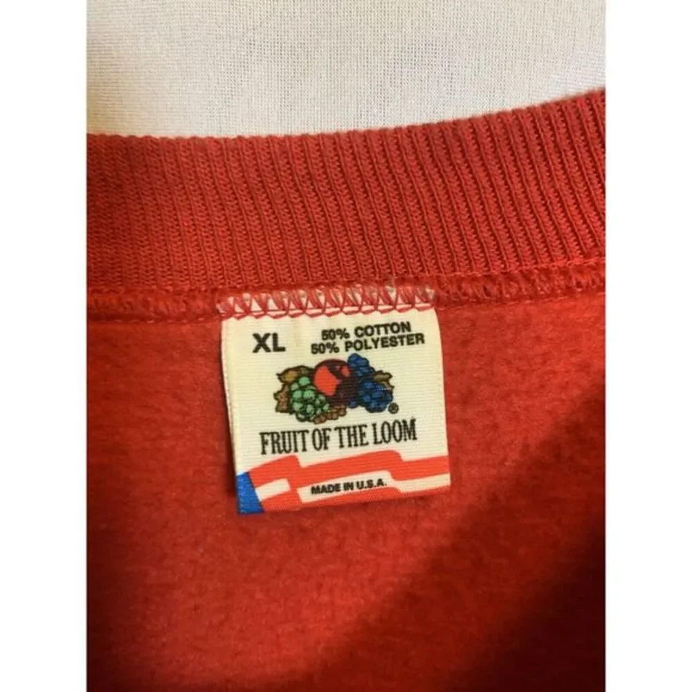 Unisex‎ Adult XL Vintage Las Vegas Red Cactus Pullover Sweater Fruit Of The Loom